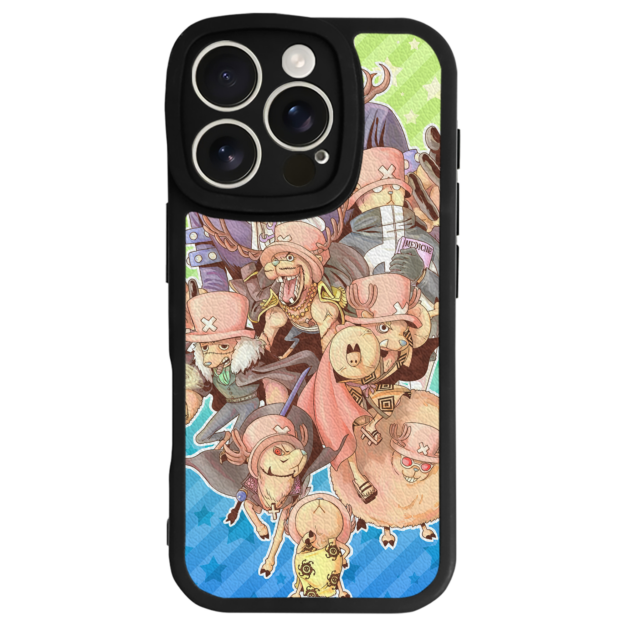 （画像用） ワンピース ONE PIECE 【iPhone 16シリーズ対応】シリコンスマホケース（レザー調） 材質：シリコン